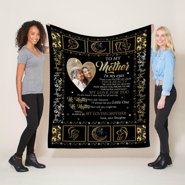 Letter Blanket, Custom Photo, Personalized Name And Text Blanket