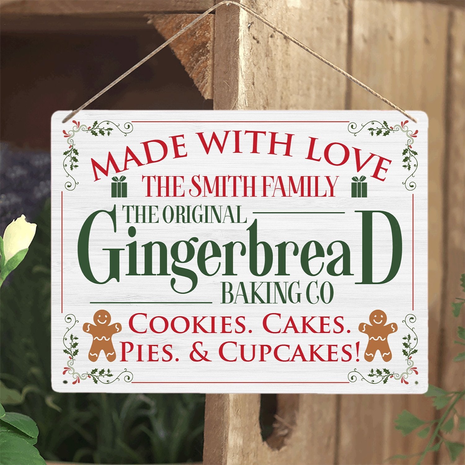 Make With Love, The Original, Gingerbread Baking Co, Custom Metal Sign