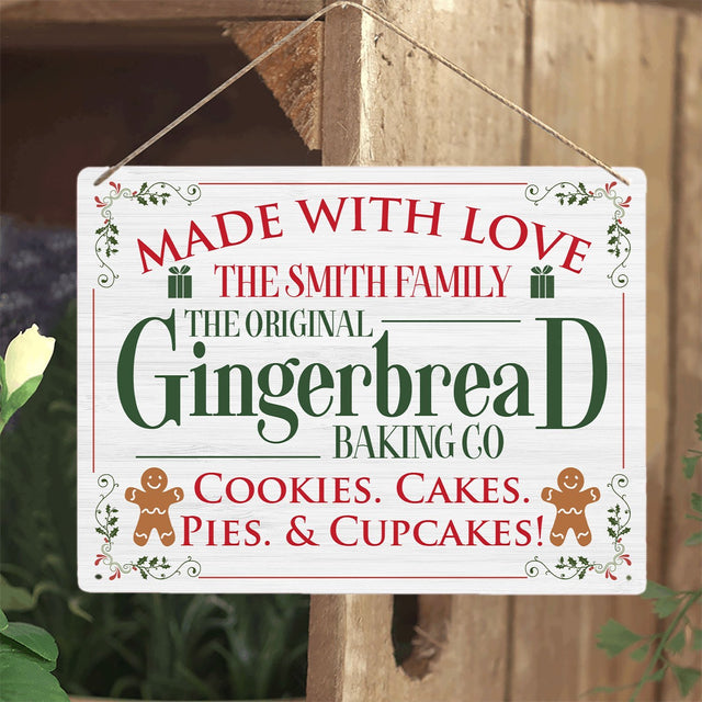 Make With Love, The Original, Gingerbread Baking Co, Custom Metal Sign