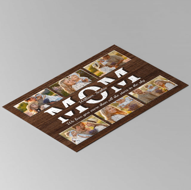 Mom Custom Photo - 6 Pictures, Personalized Name And Text Jigsaw Puzzles