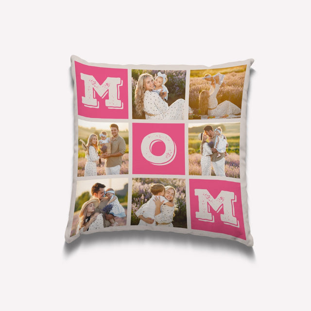 Mom Custom Photo, 6 Pictures Pillow
