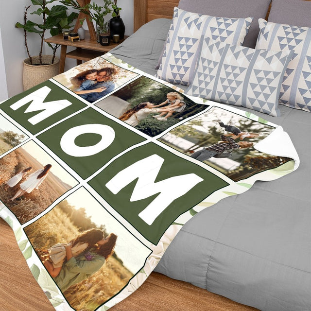 Mom Custom Photo Blanket