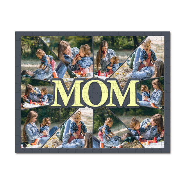 Mom Custom Photo Collage, 10 Pictures Jigsaw Puzzles
