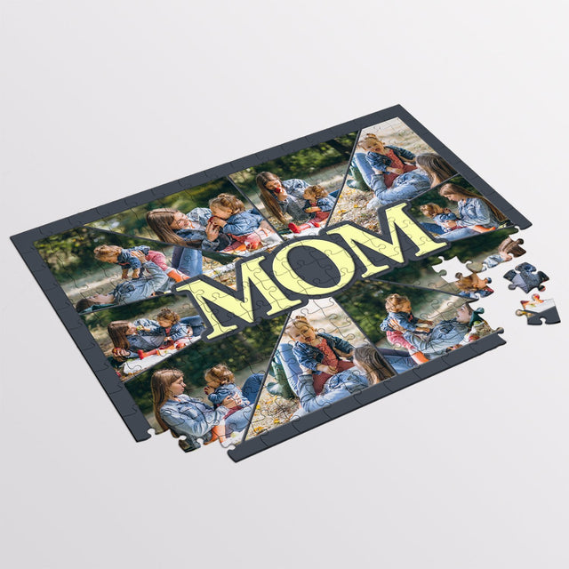 Mom Custom Photo Collage, 10 Pictures Jigsaw Puzzles