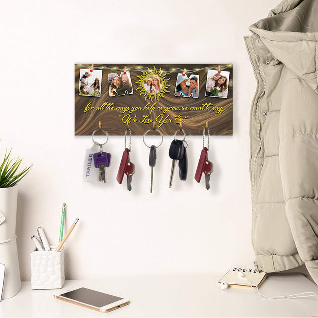 Mom, Custom Photo Collage, Key Hook