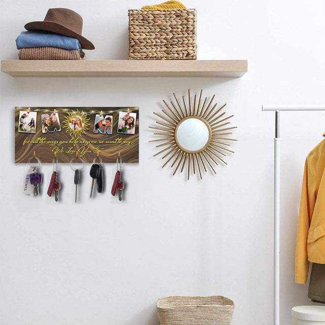 Mom, Custom Photo Collage, Key Hook
