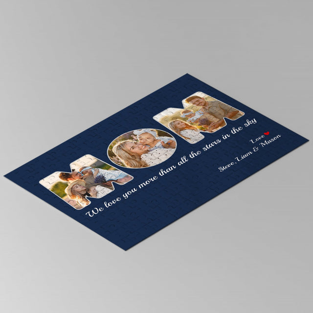 Mom Custom Photo - Personalized Name And Text Jigsaw Puzzles