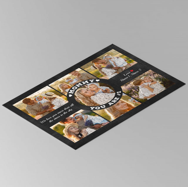 Mommy You Are Number 1, Custom Photo Collage, Personalized Name And Text Jigsaw Puzzles