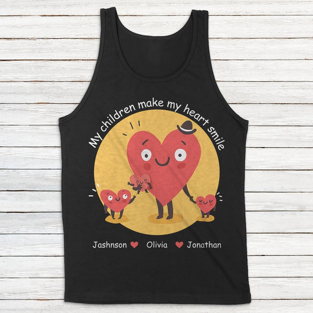 My Children Make My Heart Smile Personalized Shirt