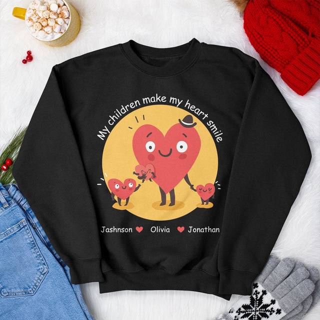 My Children Make My Heart Smile Personalized Shirt