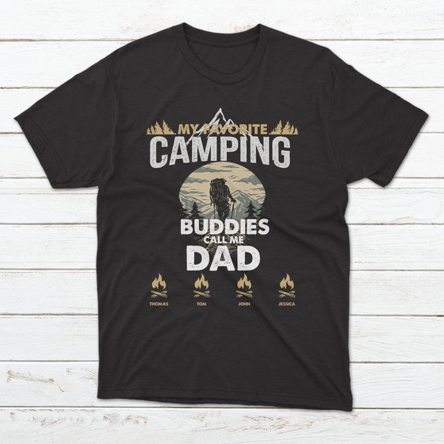 My Favorite Camping Buddies Call Me Dad Personalized Shirt