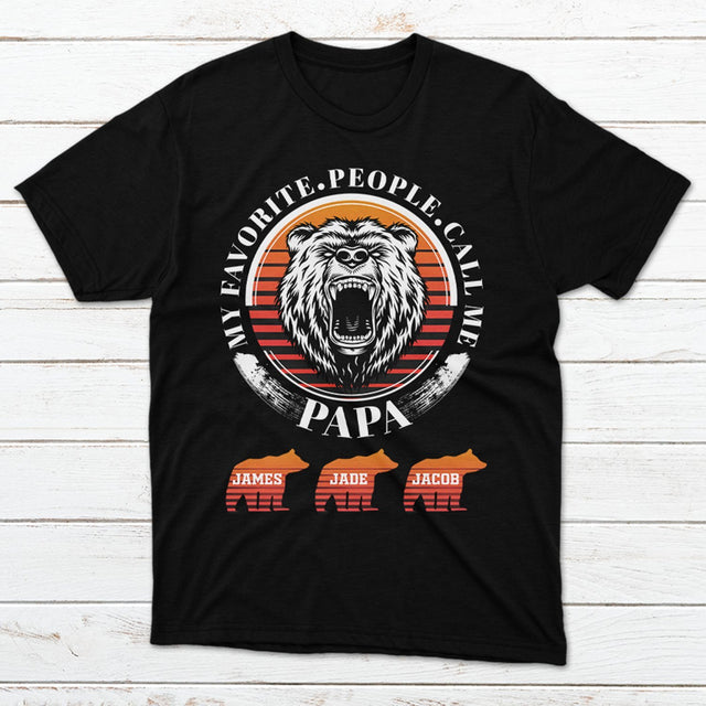 My Favorite People Call Me Papa Personalized Shirt