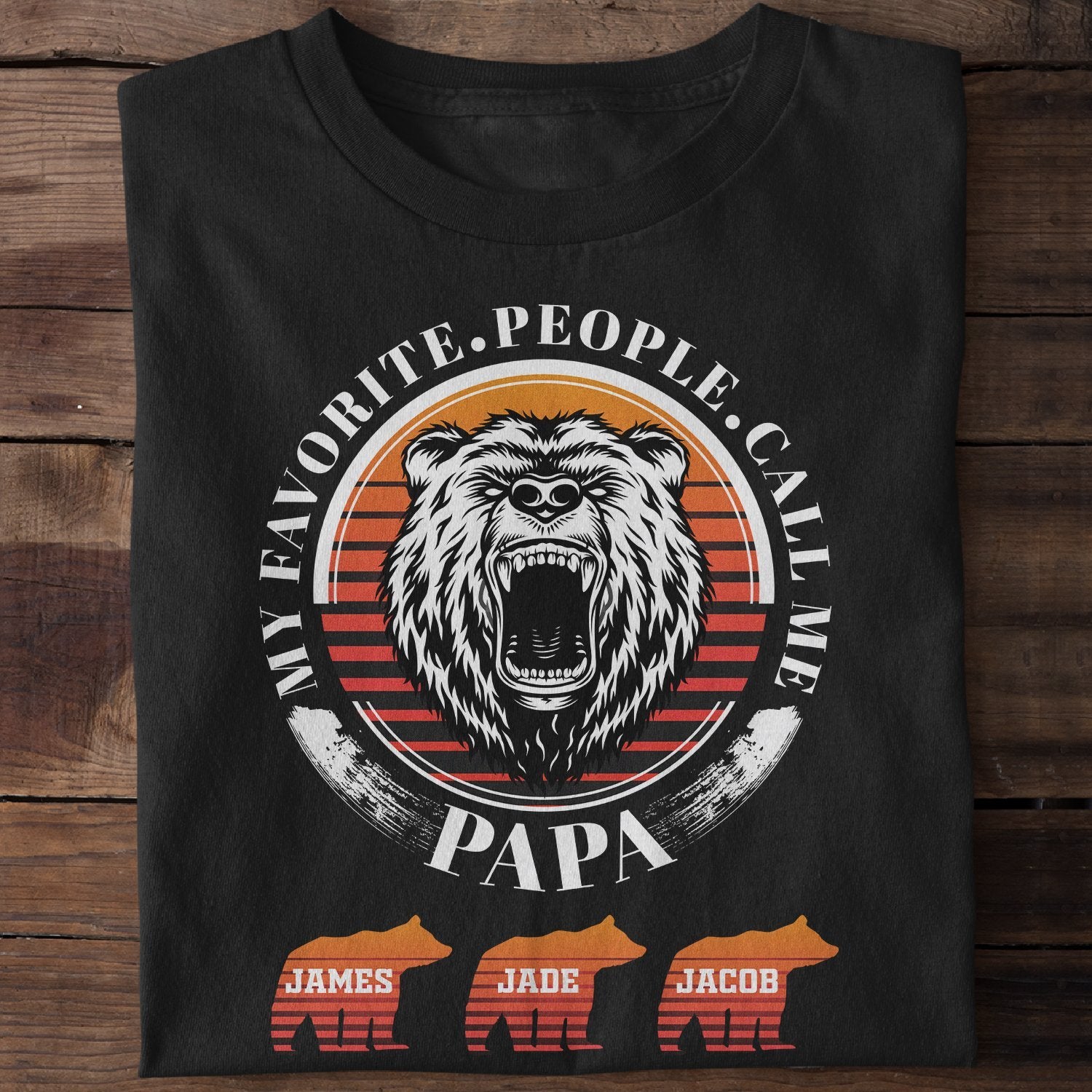 My Favorite People Call Me Papa Personalized Shirt