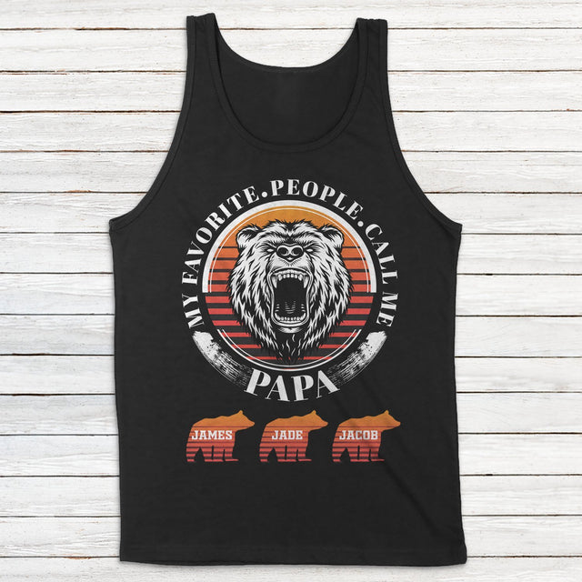 My Favorite People Call Me Papa Personalized Shirt