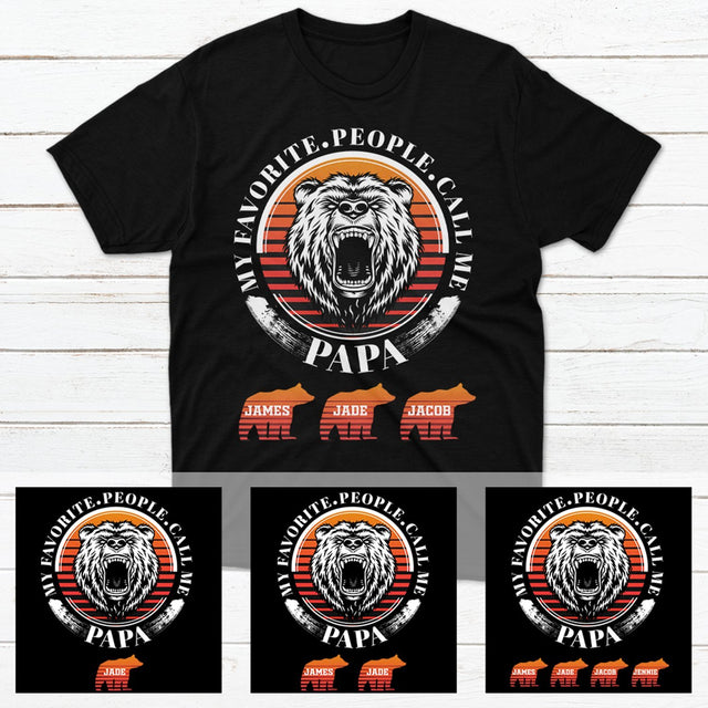My Favorite People Call Me Papa Personalized Shirt