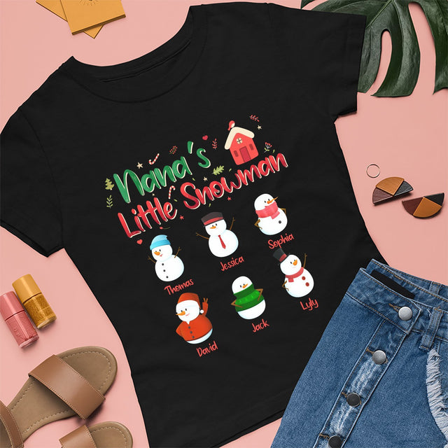 Nana Little Snowman Personalized Shirt
