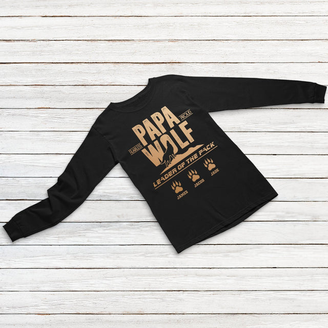 Papa Wolf Personalized Shirt