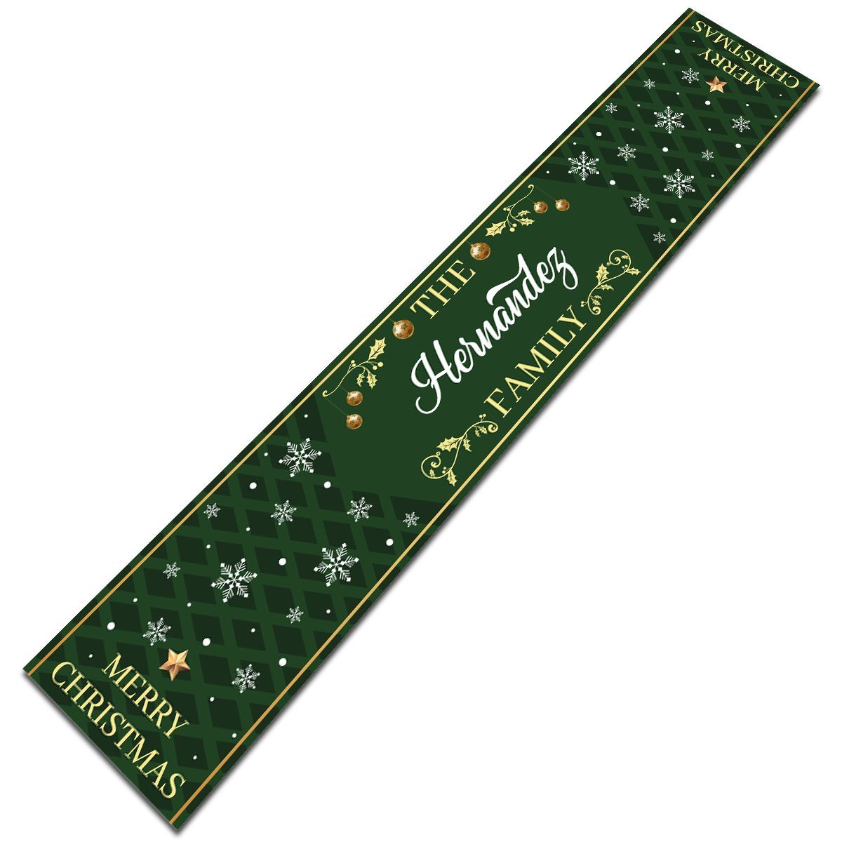 Personalized Table Runner, Christmas Family, Personalized Family Name