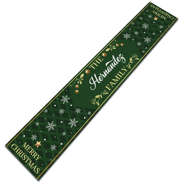 Personalized Table Runner, Christmas Family, Personalized Family Name