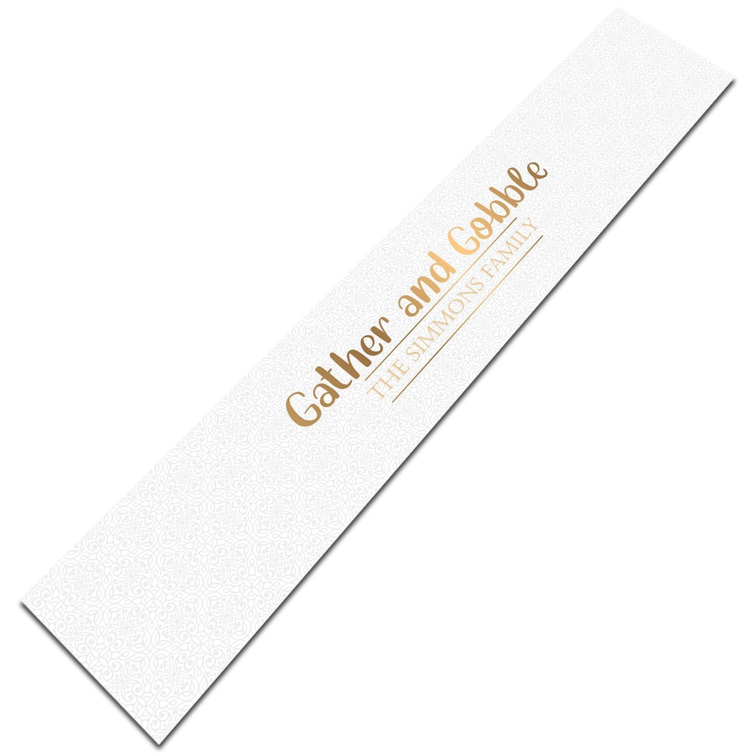 Personalized Table Runner, Custom Family Name, Gather And Gobble