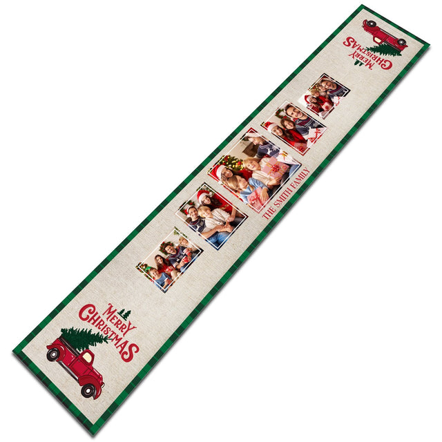 Personalized Table Runner, Personalized Family Name, Custom Upload Photo