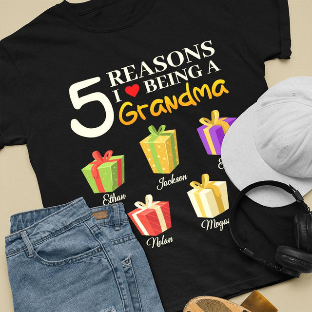 Reasons I Being A Grandma Personalized Shirt