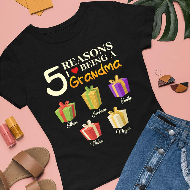 Reasons I Being A Grandma Personalized Shirt