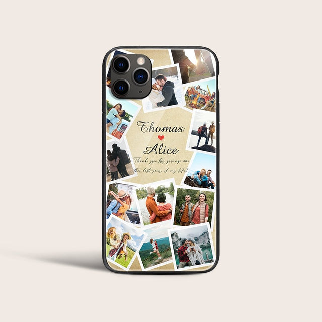 Thank You For Giving Me The Best Year Of My Life, Custom Photo Collage Phone Case