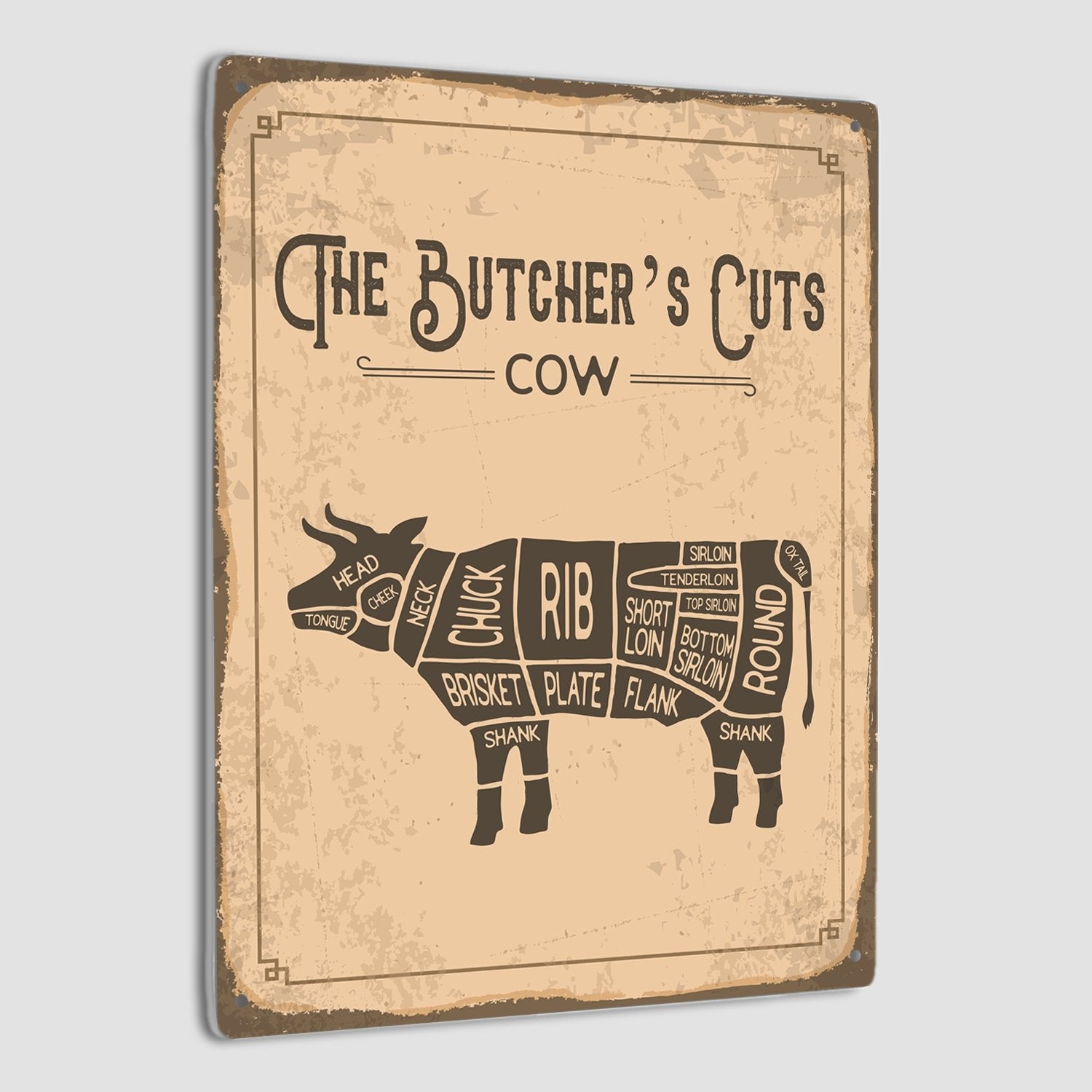 The Butcher's Cut's Cow, Metal Signs