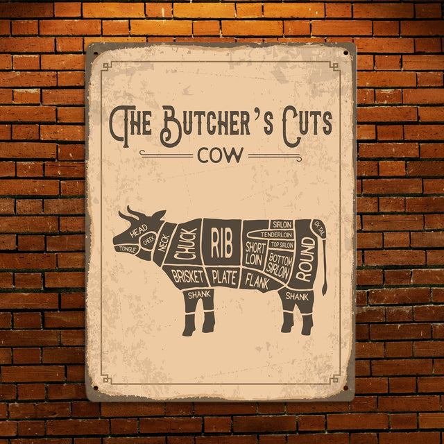 The Butcher's Cut's Cow, Metal Signs