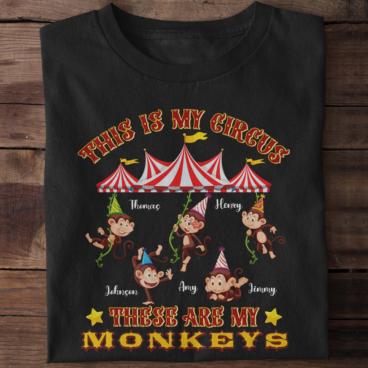 This Is My Circus These Are My Monkey Personalized Shirt