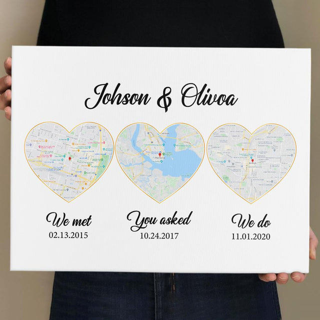 We Met You Asked We Do Custom Map And Text Heart Art White Background