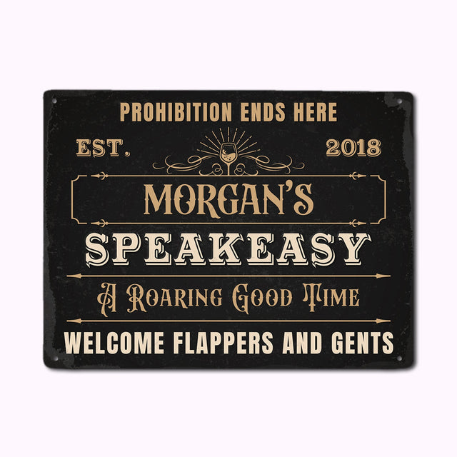 Welcome Flappers and Gents, Custom Metal Signs