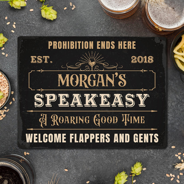 Welcome Flappers and Gents, Custom Metal Signs