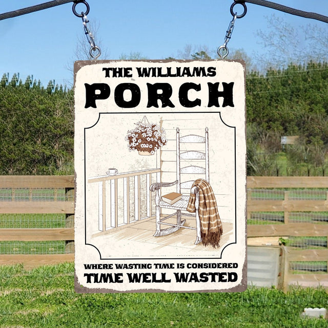 Where Wasting Time Is Considered Time Well Wasted, Customized House Sign
