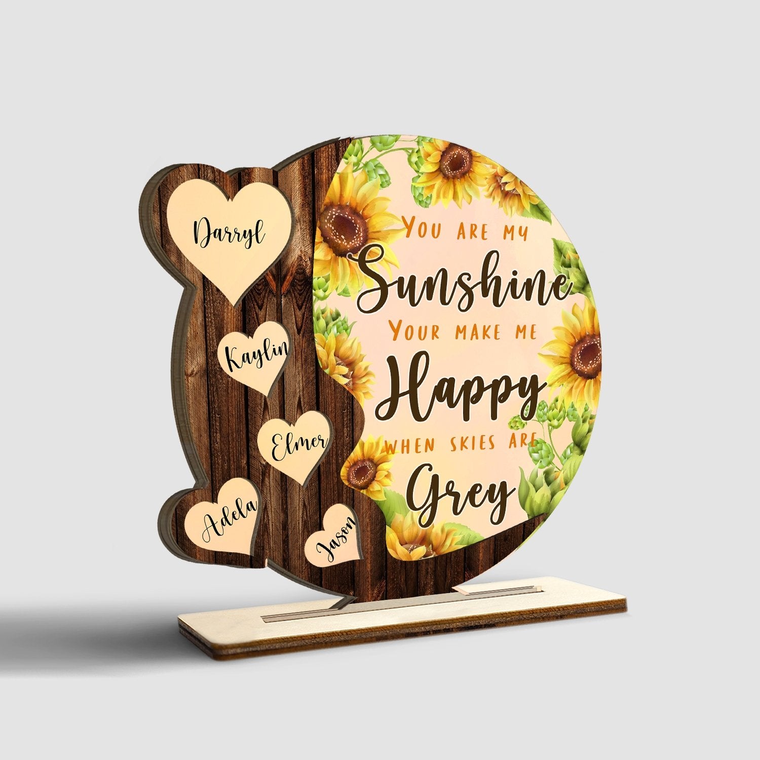 You Are My Sunshine, Wooden Plaque 3 Layers