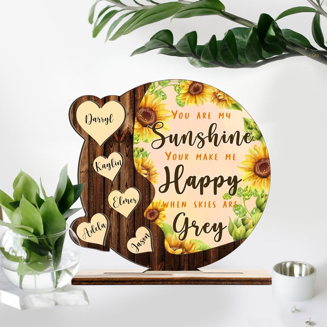 You Are My Sunshine, Wooden Plaque 3 Layers