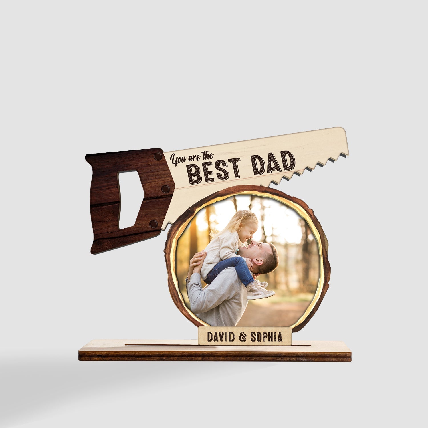 You Are The Best Dad, Custom Photo, Wooden Plaque 3 Layers