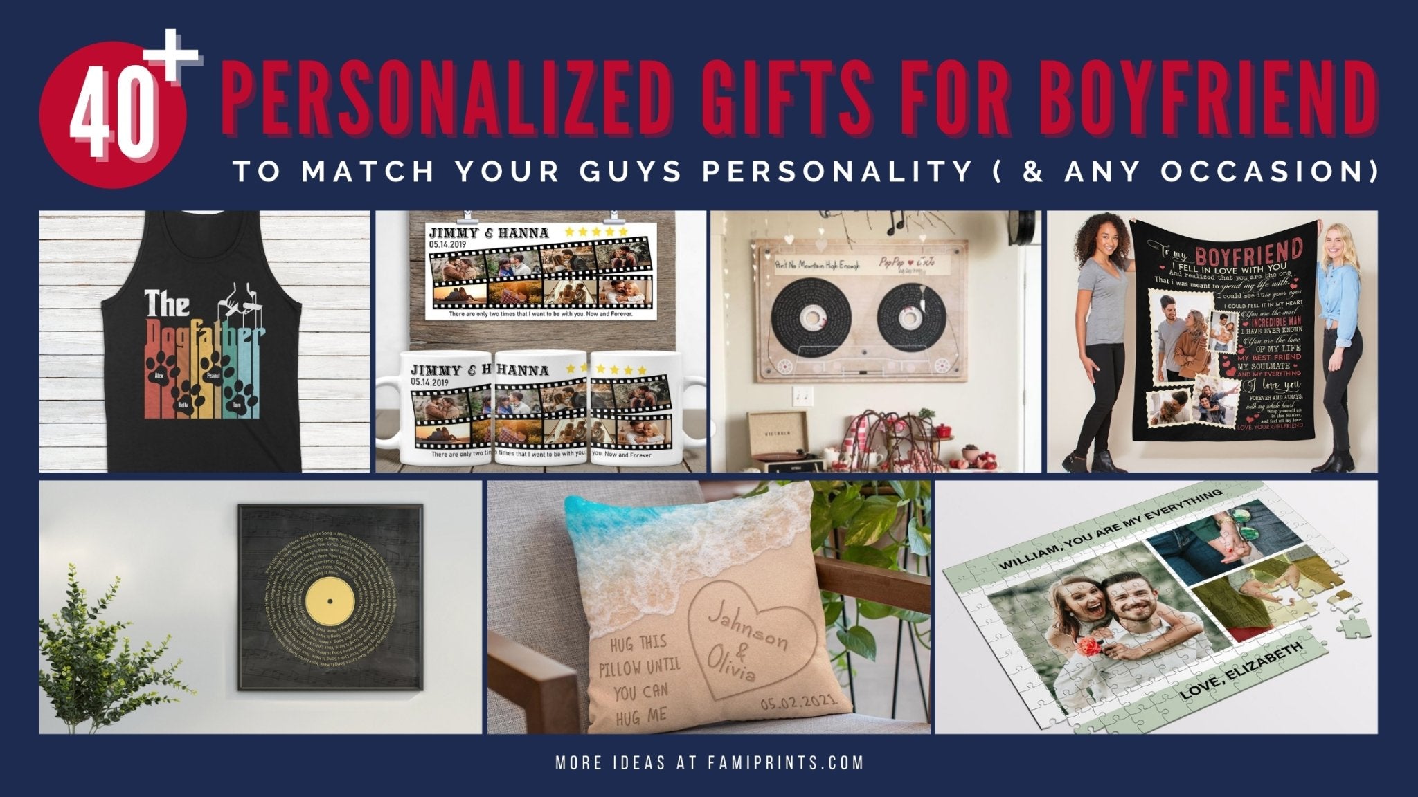40+ Romantic Personalized Gifts For Boyfriend To Match Your Guys Personality ( And Any Occasion) - FamiPrints | Trending Customizable Family Gifts