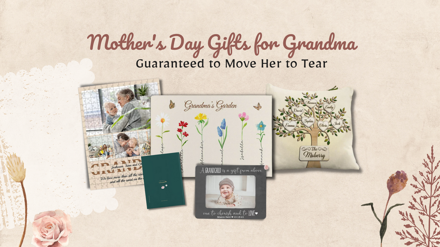 21+ Thoughtful Mothers Day Gifts for Grandma Guaranteed to Move Her to Tear (2022) - FamiPrints | Trending Customizable Family Gifts