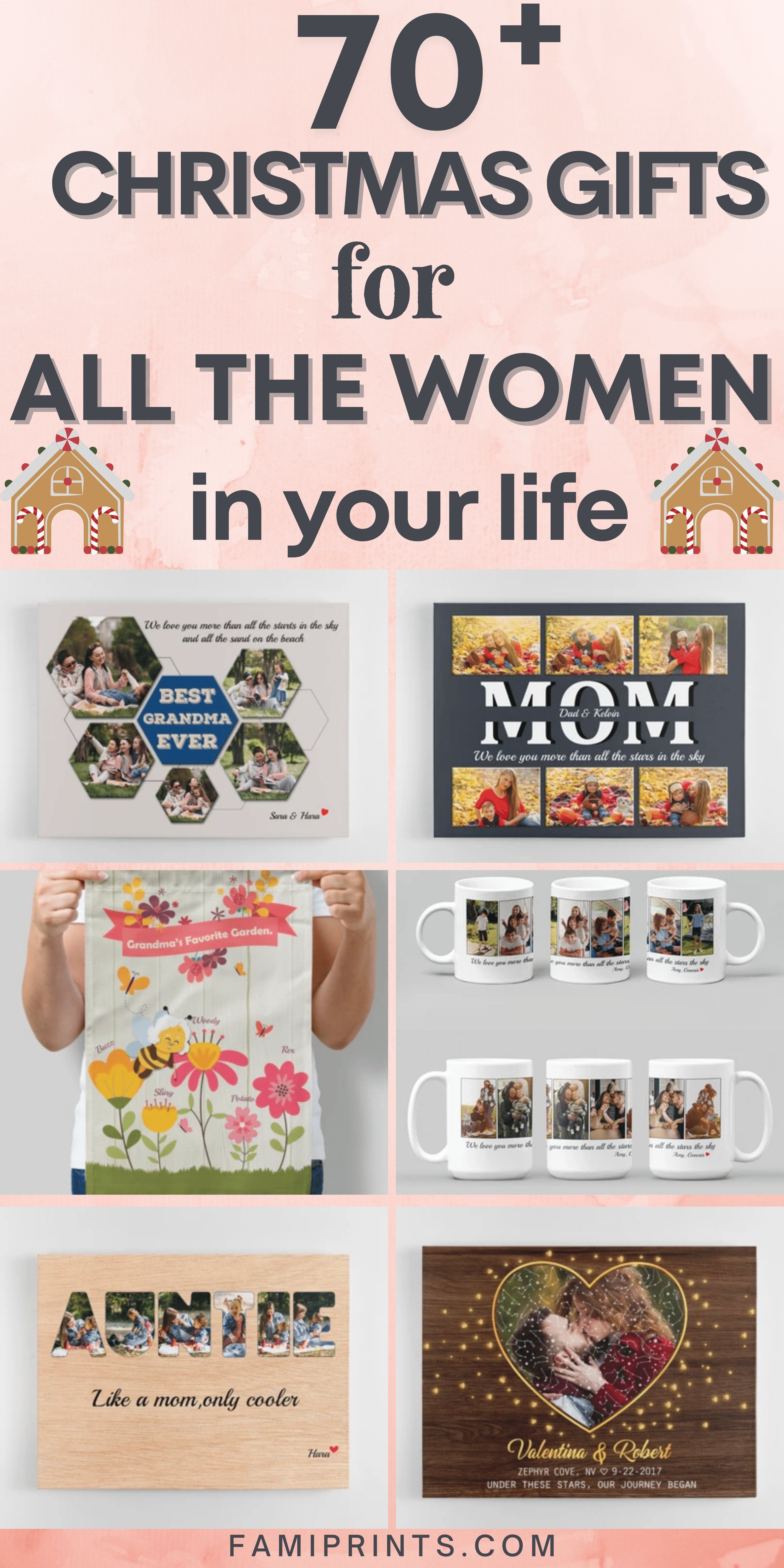 Christmas Gifts For Women | FamiPrints | Trending Personalized Family Gifts
