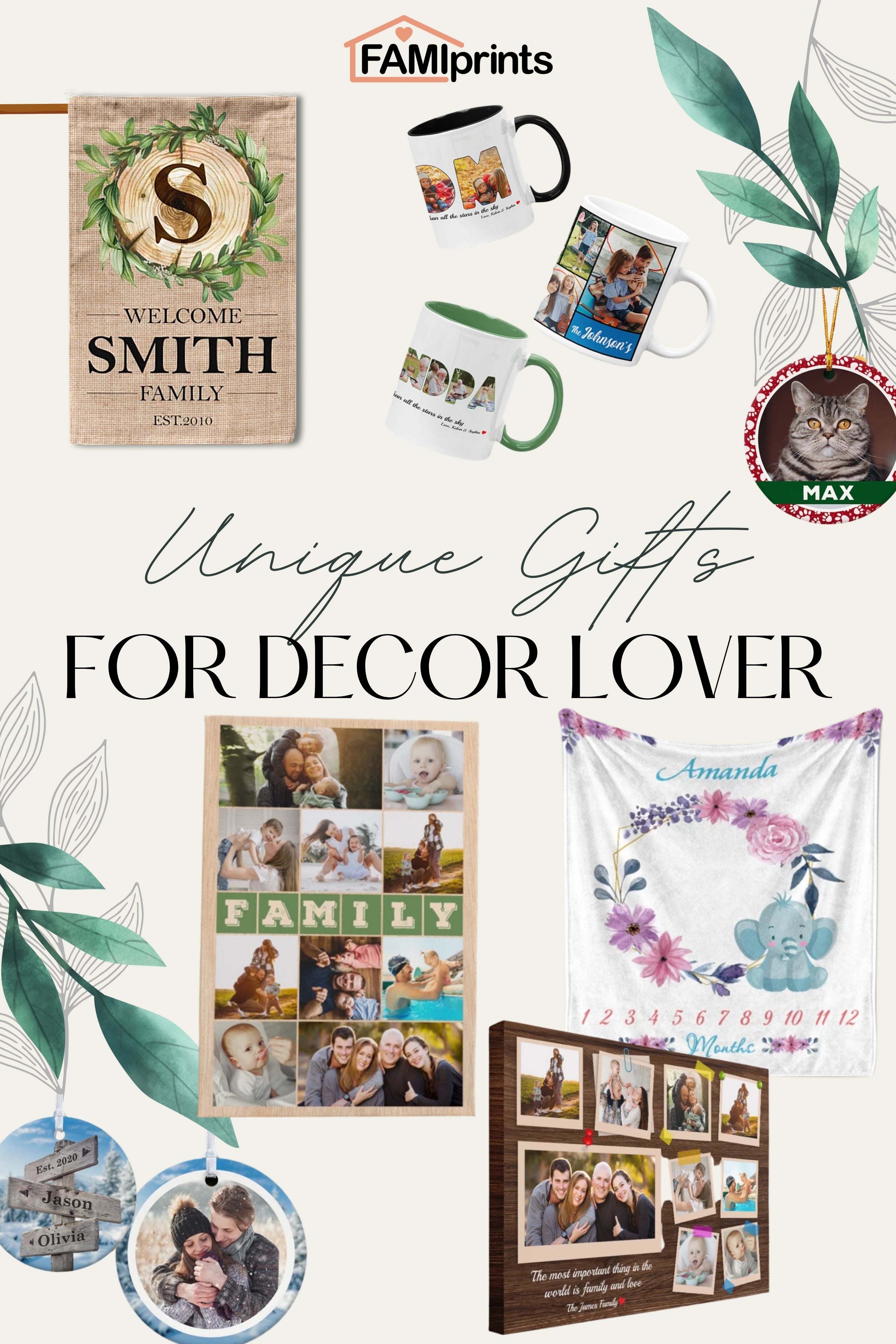 Home Décor Gifts | FamiPrints | Trending Personalized Family Gifts