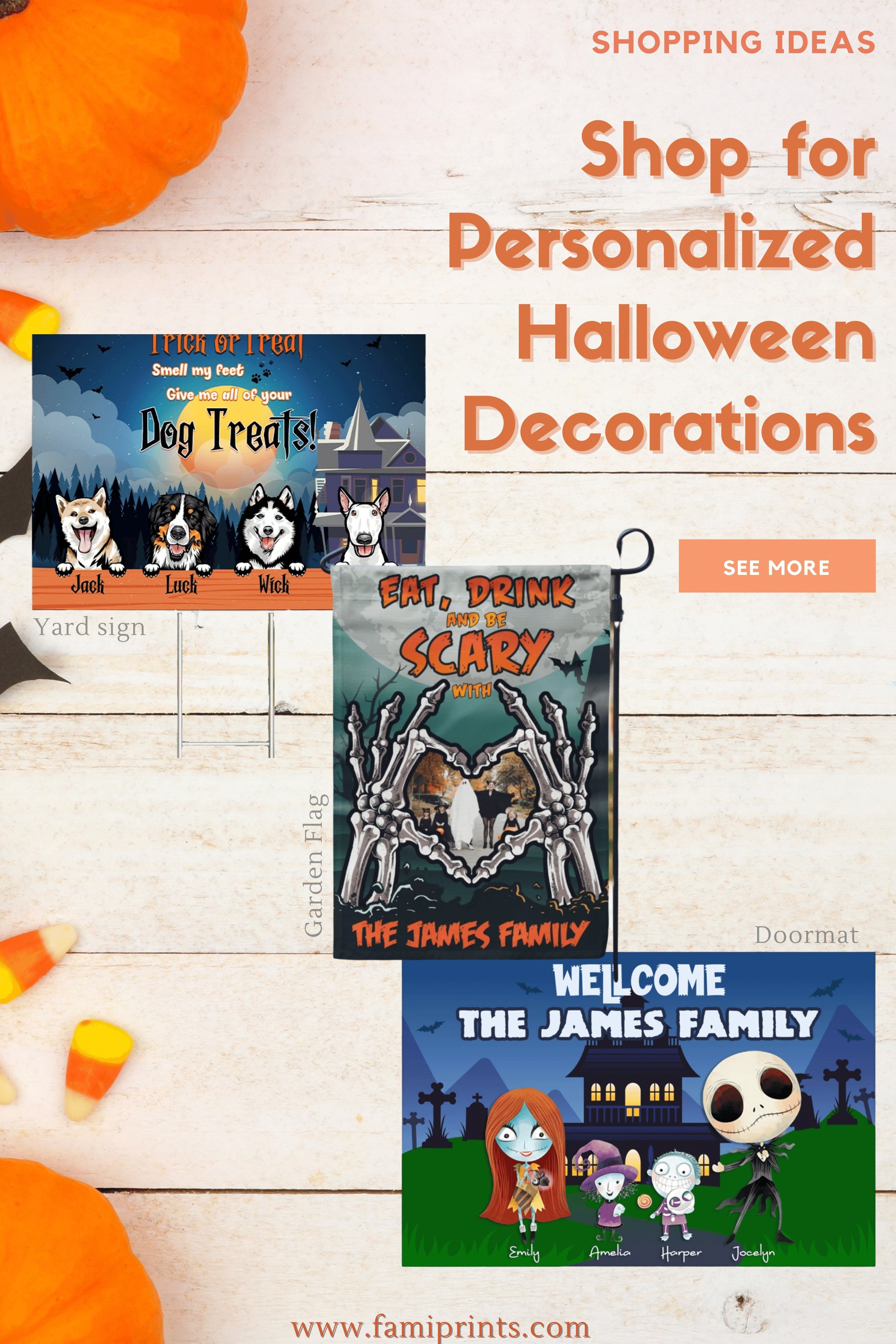 New Custom Halloween Decorations | FamiPrints | Trending Personalized Family Gifts