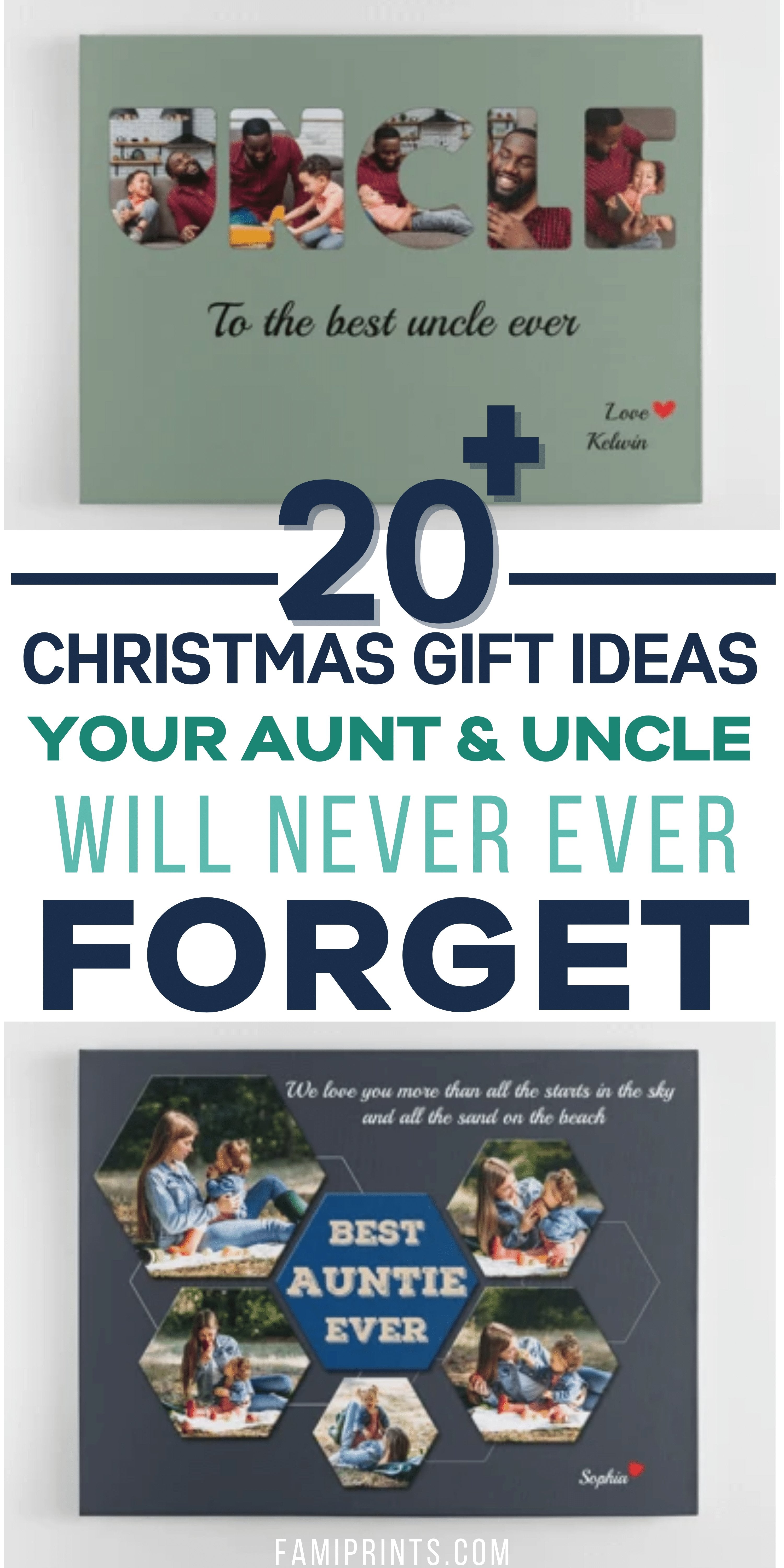 Personalized Christmas Gifts For Aunts & Uncles From Kids | FamiPrints | Trending Personalized Family Gifts