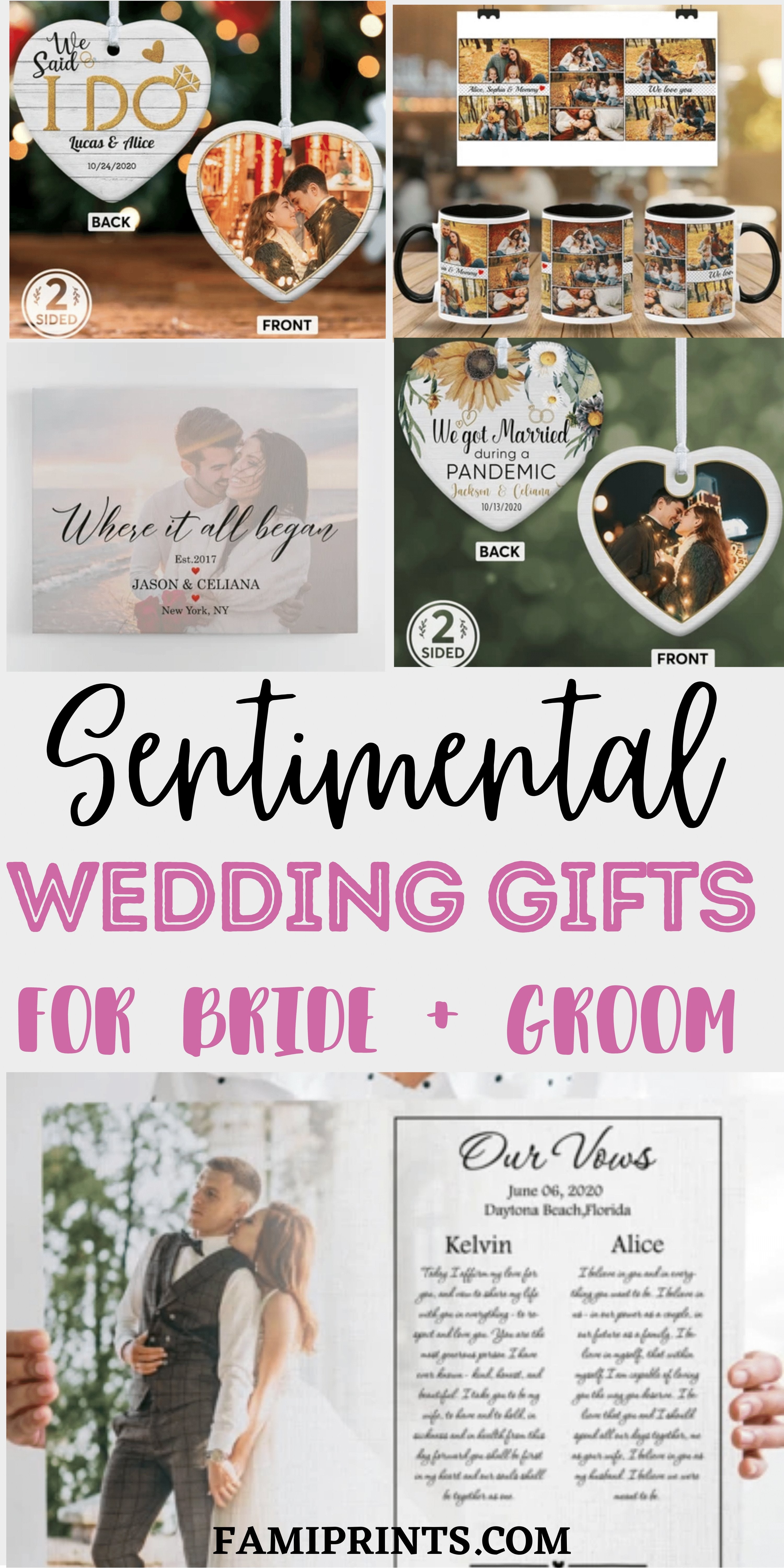 Personalized Wedding Gift Ideas For Bride & Groom | FamiPrints | Trending Personalized Family Gifts