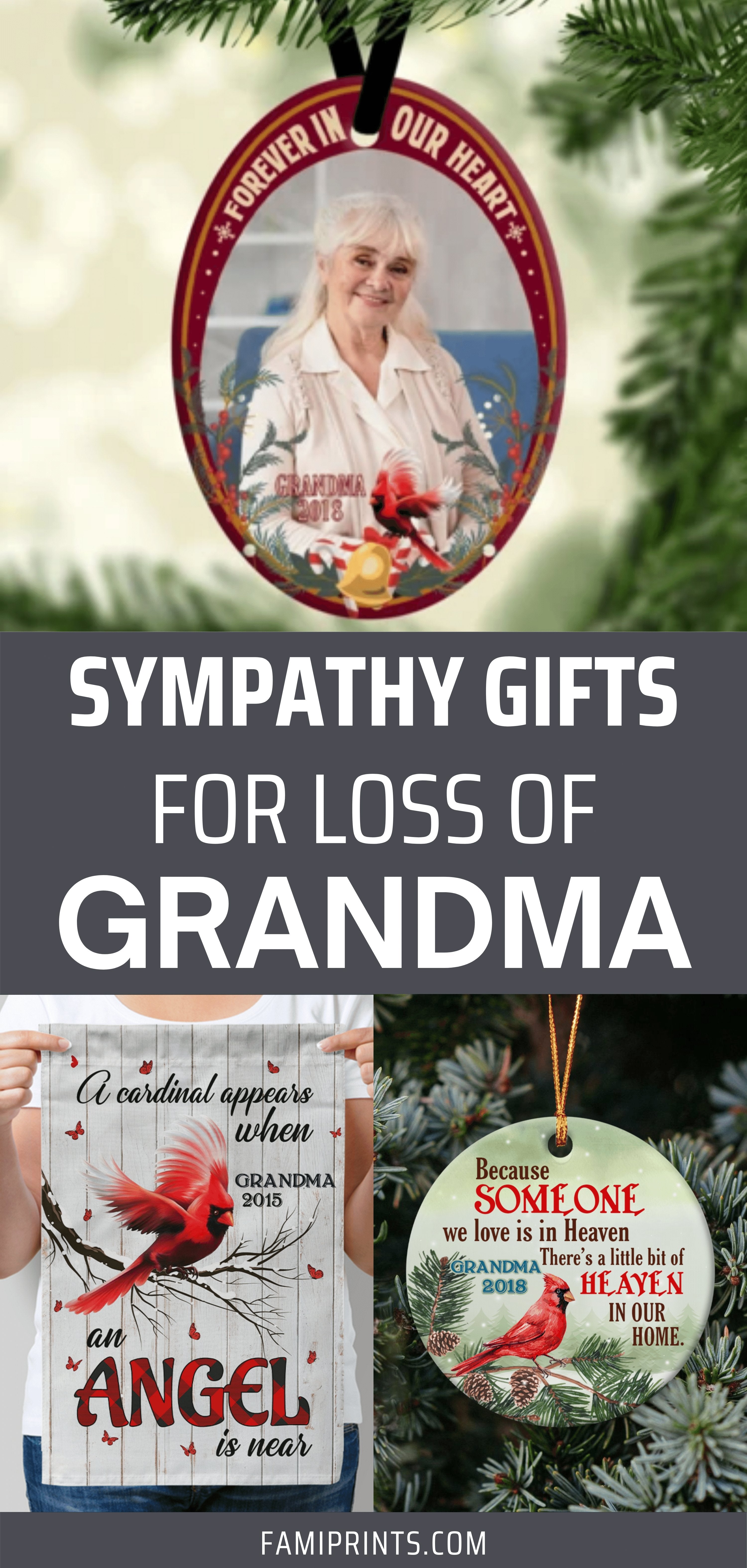 Sympathy Gifts for Loss of Grandma | FamiPrints | Trending Personalized Family Gifts