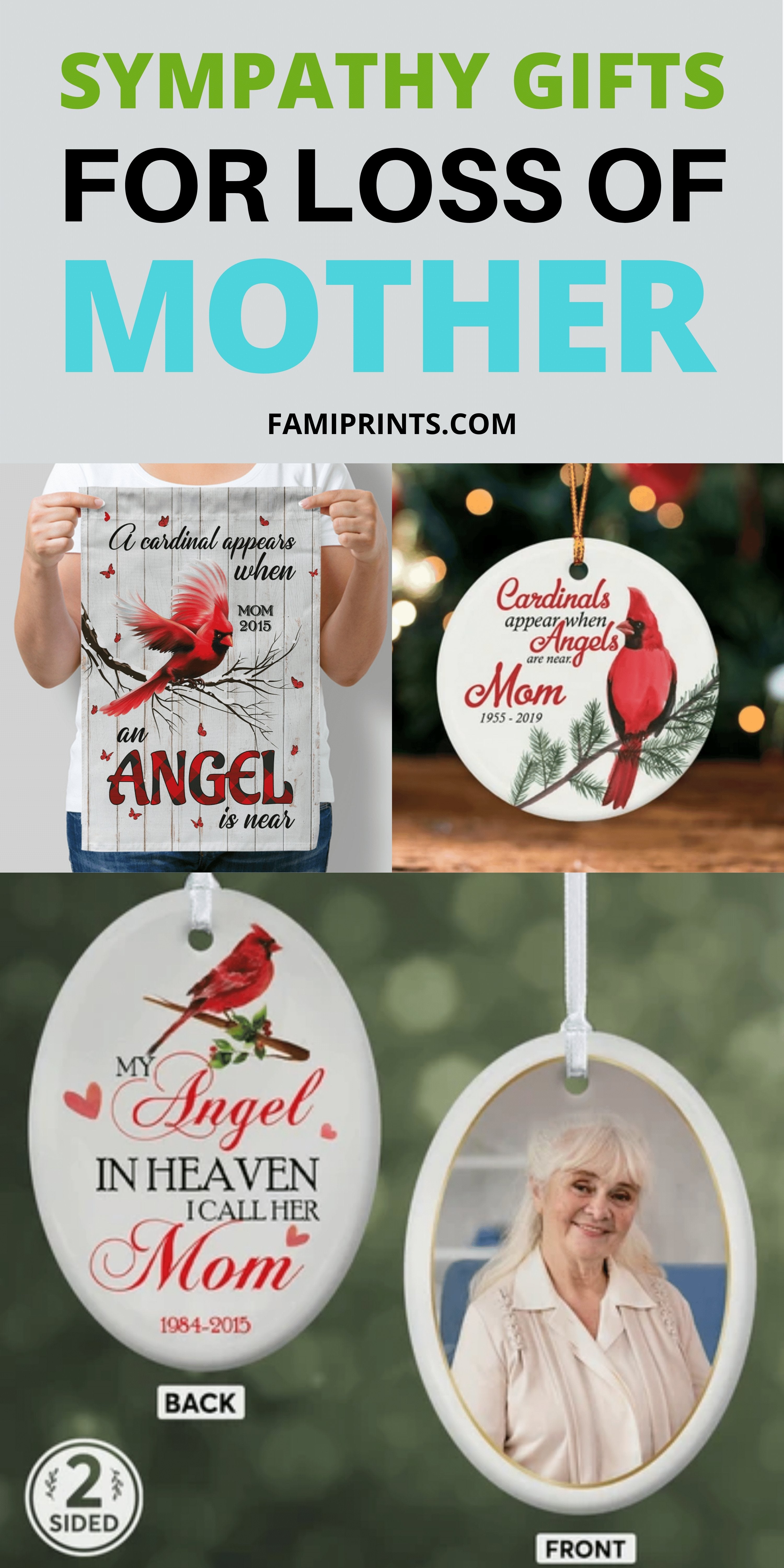 Sympathy Gifts for Loss of Mother | FamiPrints | Trending Personalized Family Gifts