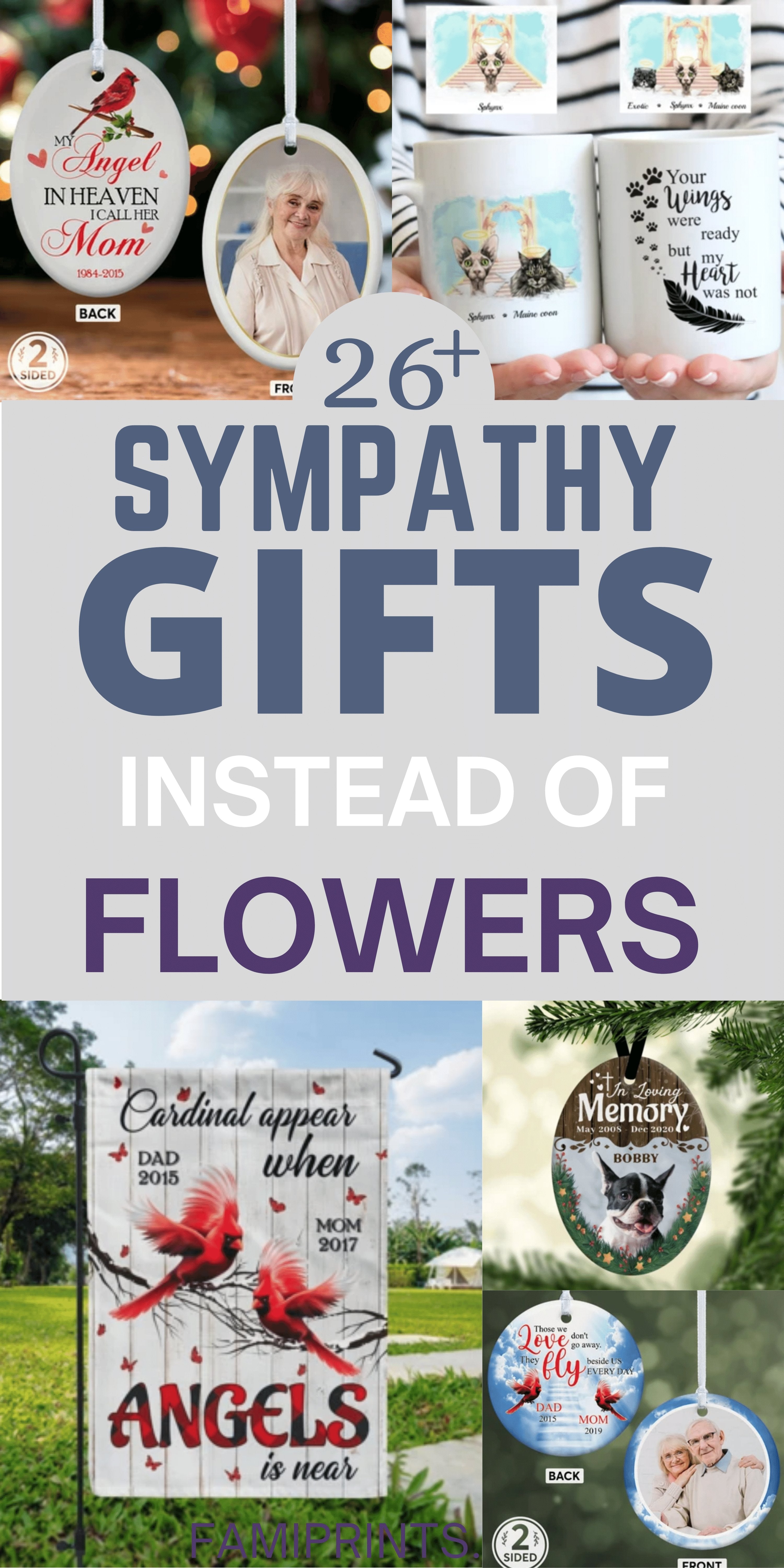 Thoughtful Memorial & Sympathy Gift Ideas 2020 | FamiPrints | Trending Personalized Family Gifts