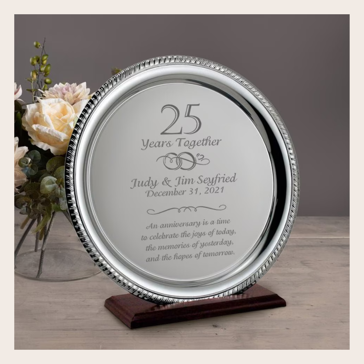Personalized 25th Wedding Anniversary Gifts, Photo Frames & More