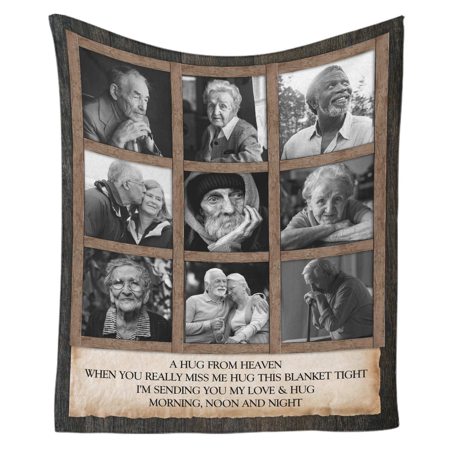 A Hug From Heaven -  Memorial Photo Collage Blanket